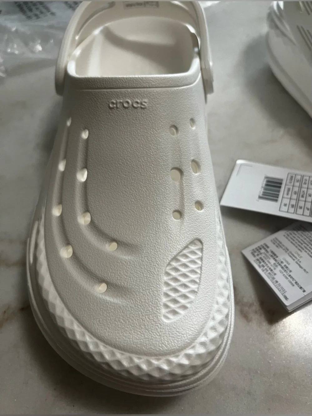 Crocs Off Grid UNISEX Clog White Mens Size 8 Women’s Size 10 - Picture 7 of 14